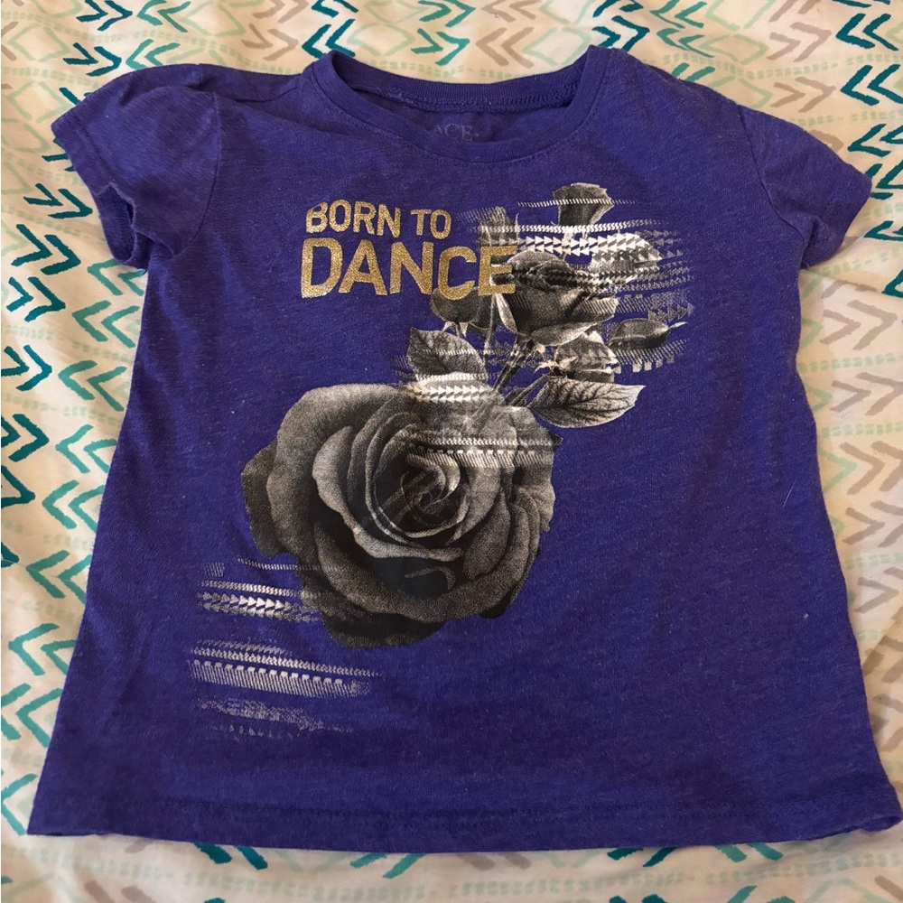 The Children's Place Purple 'Born to Dance' Tee